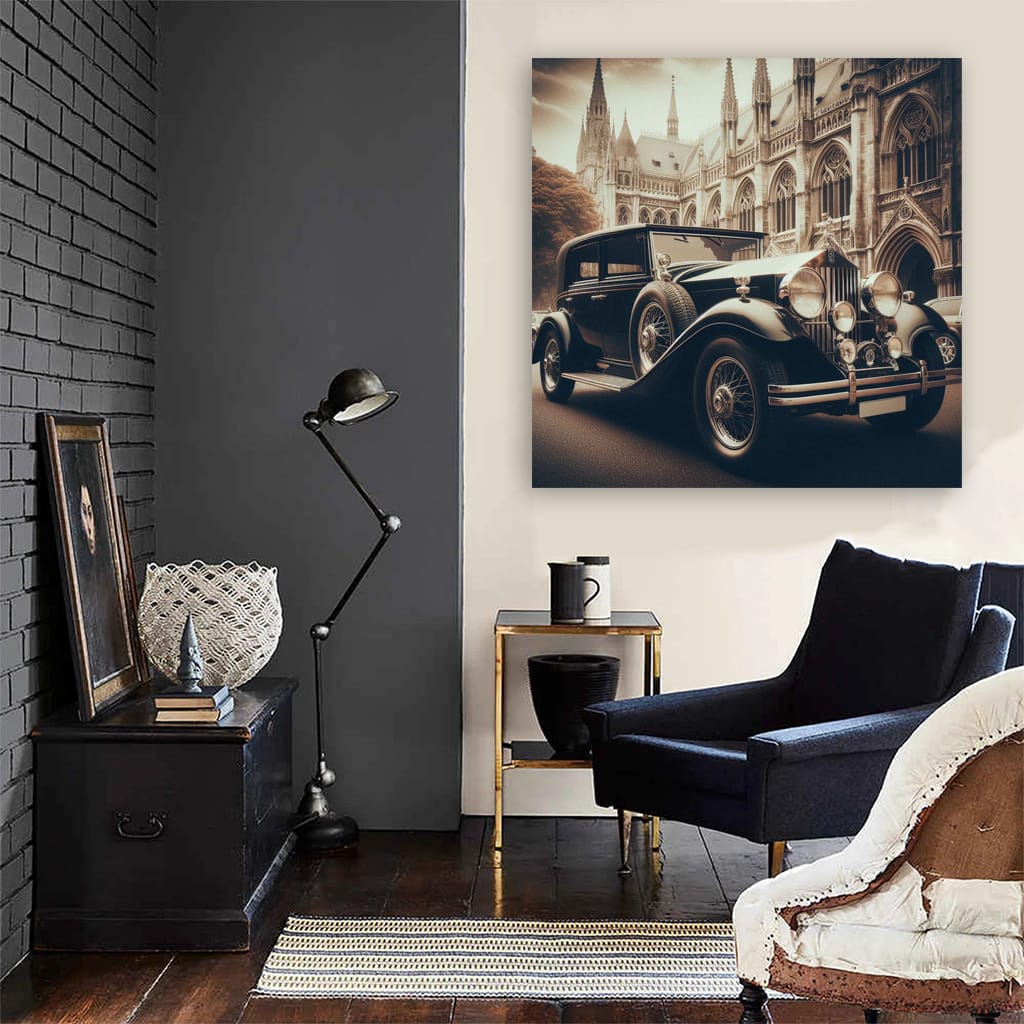 Vintage Rolls-Royce Retro Style - Timeless Elegance