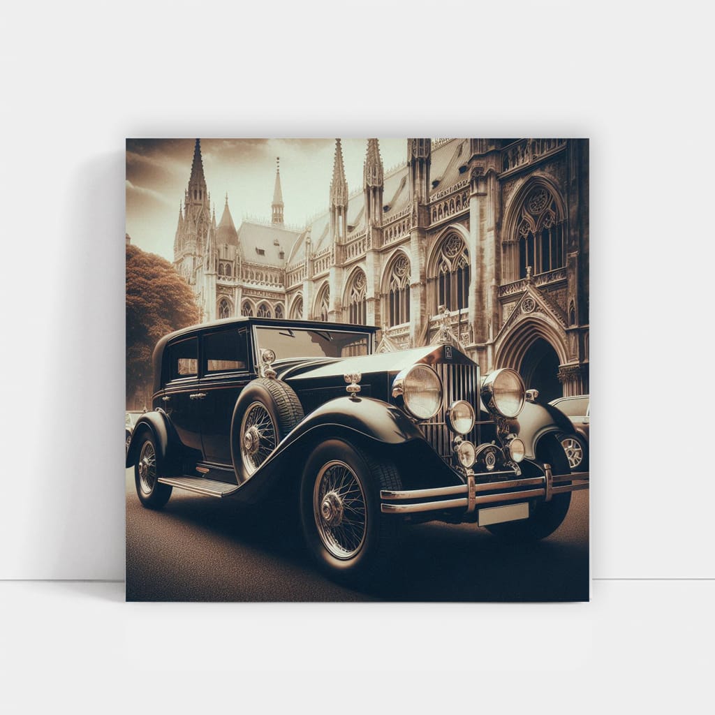 Vintage Rolls-Royce Retro Style - Timeless Elegance
