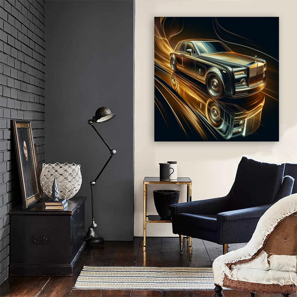 Rollsroyce Phantom Absctra Wall Art