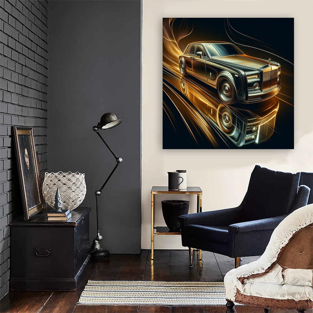 Abstract Rolls-Royce Phantom: Timeless Luxury Elegance
