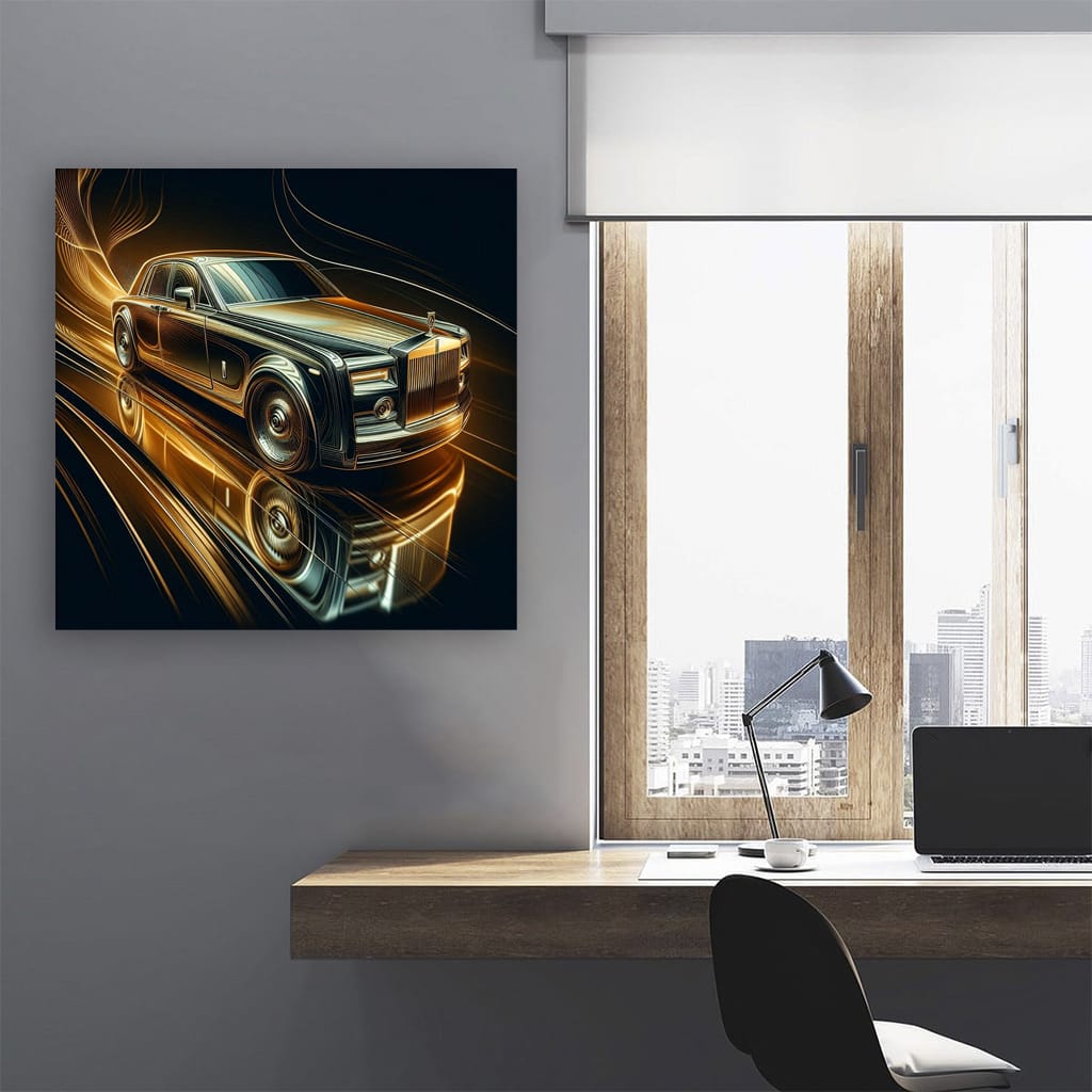 Rollsroyce Phantom Absctra Wall Art