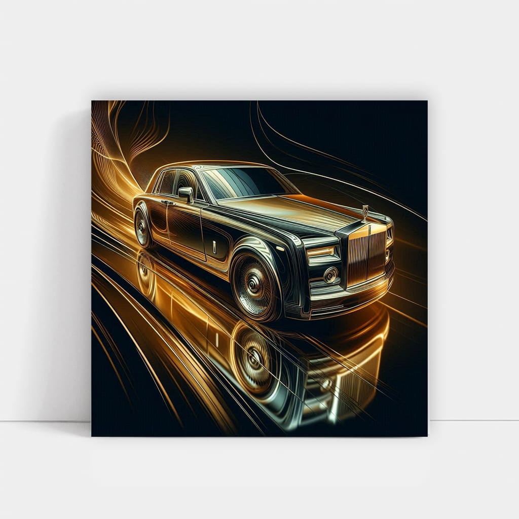 Rollsroyce Phantom Absctra Wall Art