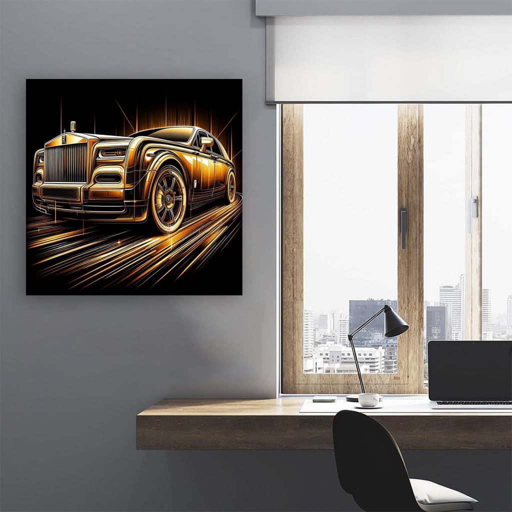 Rollsroyce Phantom Absctract Wall Art