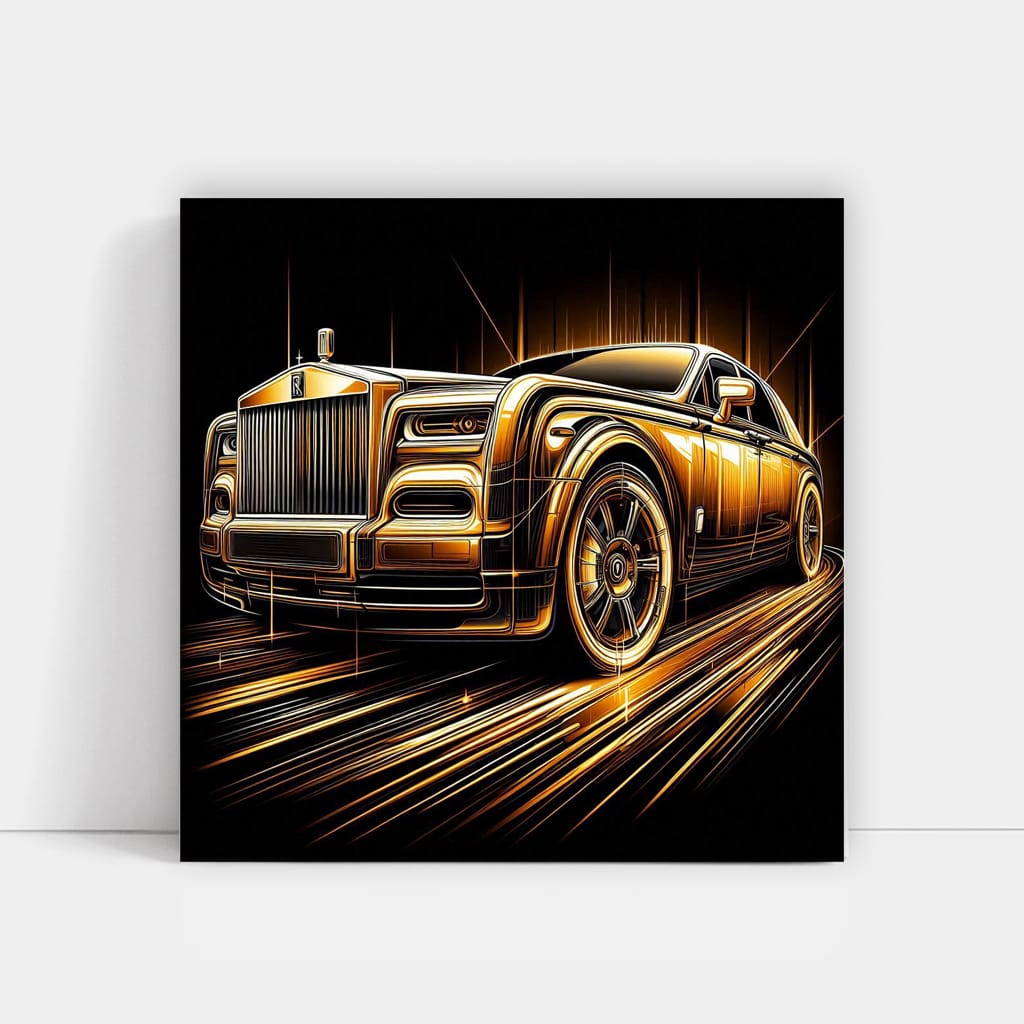 Rollsroyce Phantom Absctract Wall Art