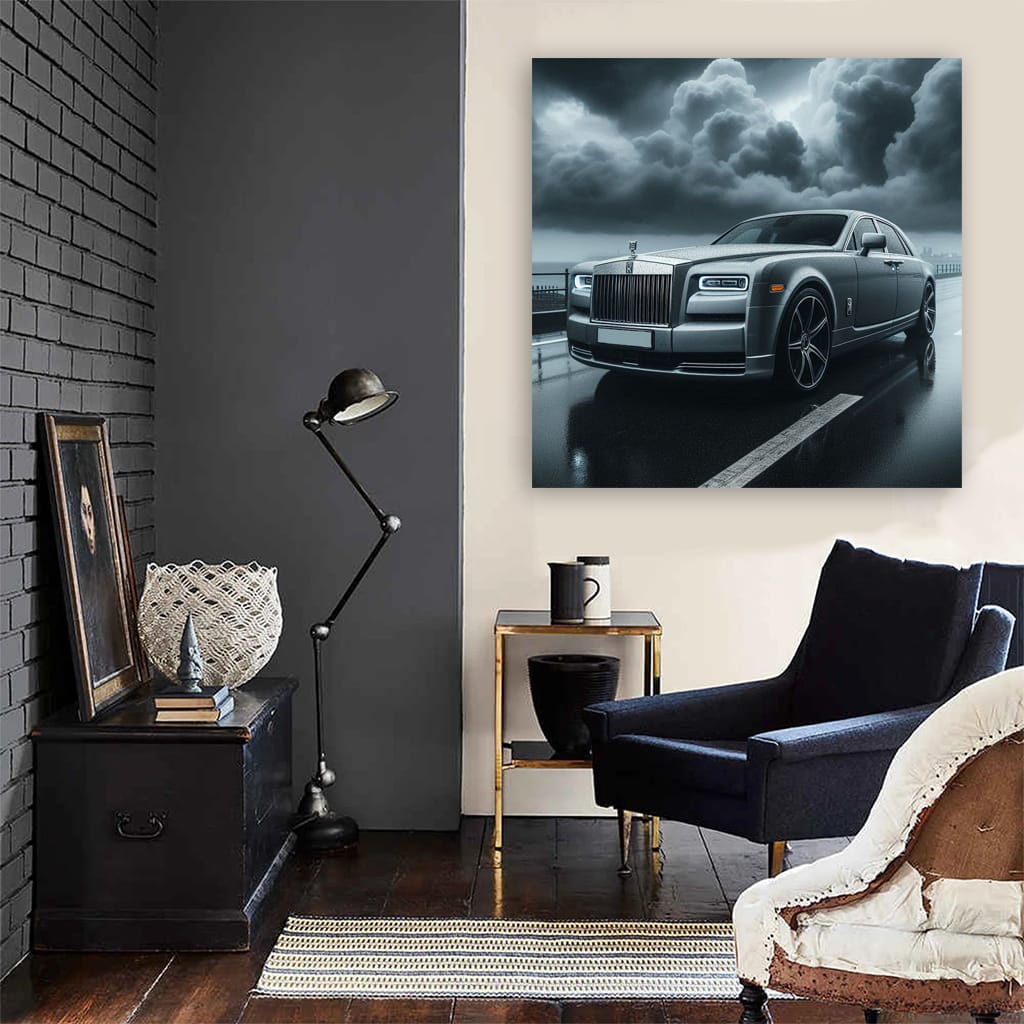 Rollsroyce Phantom Cloudy Weath Wall Art