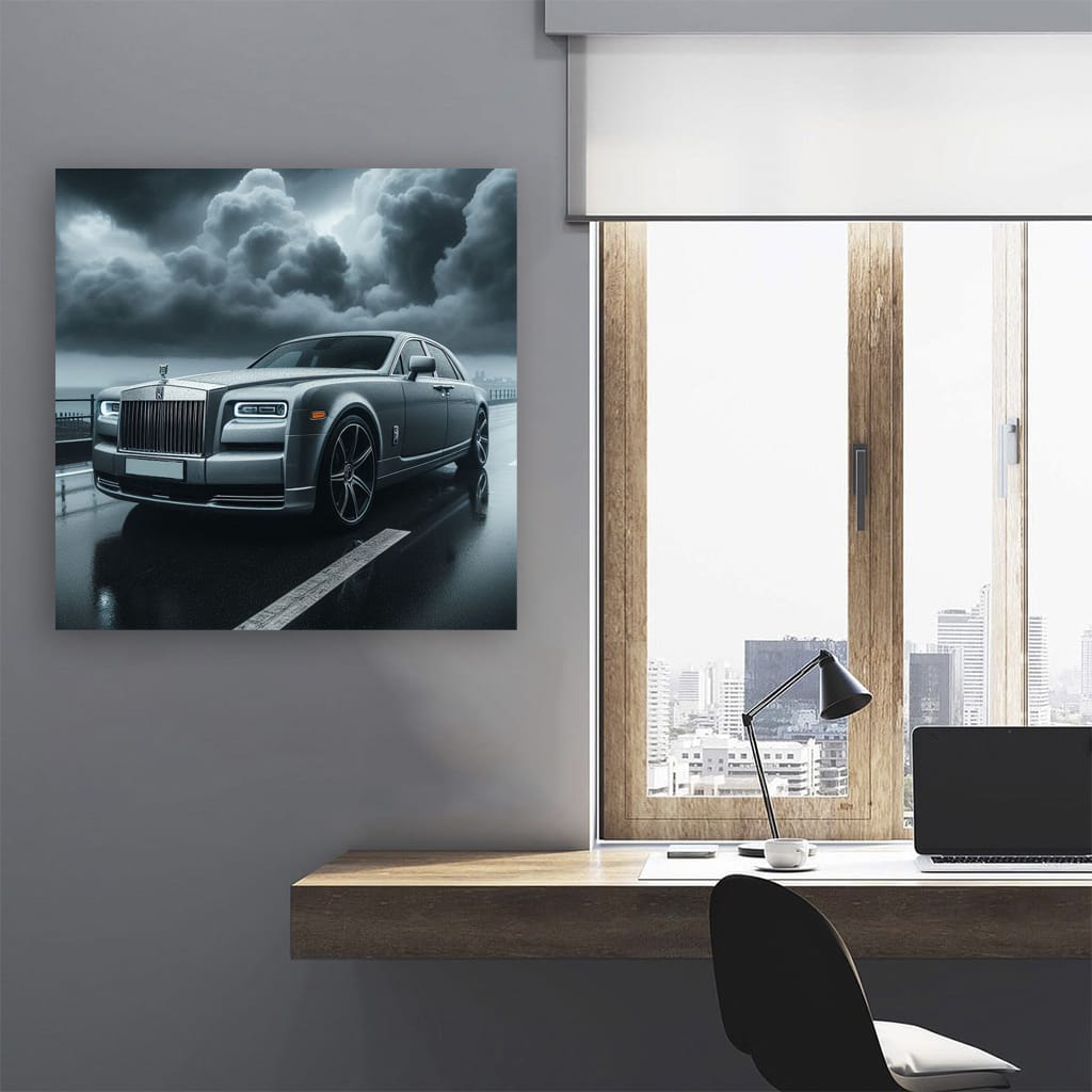 Rolls-Royce Phantom in Overcast Skies - Epitome of Luxury