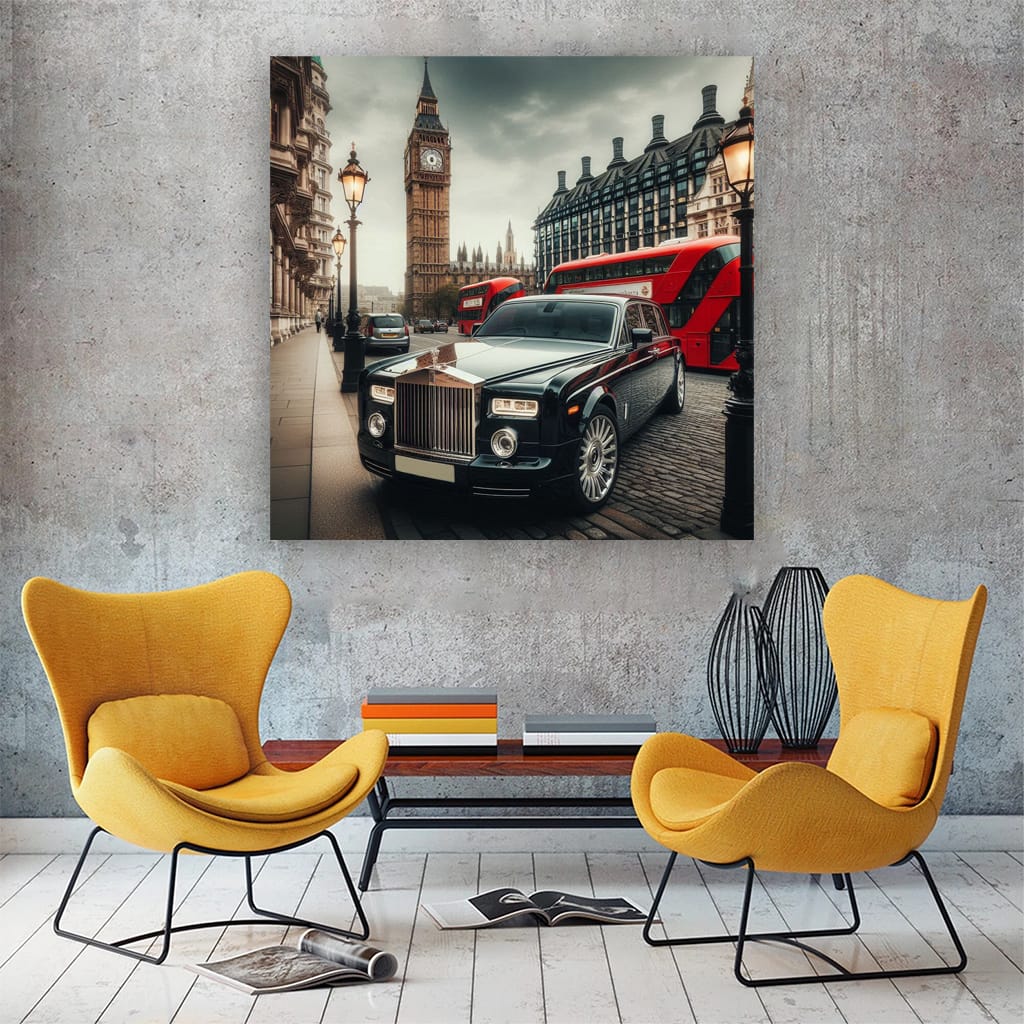 Rollsroyce Phantom Lond Wall Art