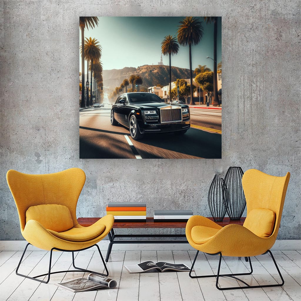 Rollsroyce Phantom Los Angel Wall Art