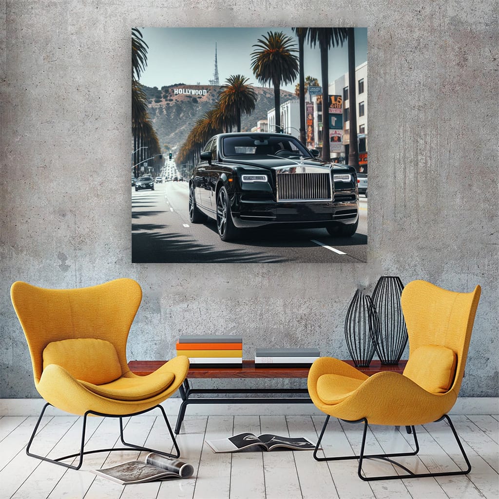 Rollsroyce Phantom Los Angeles Wall Art