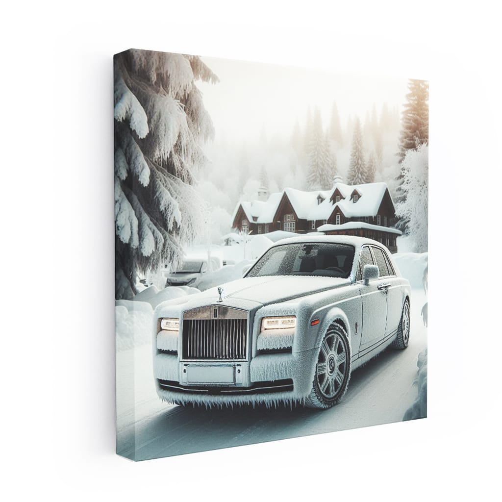 Rollsroyce Phantom Winter Wall Art