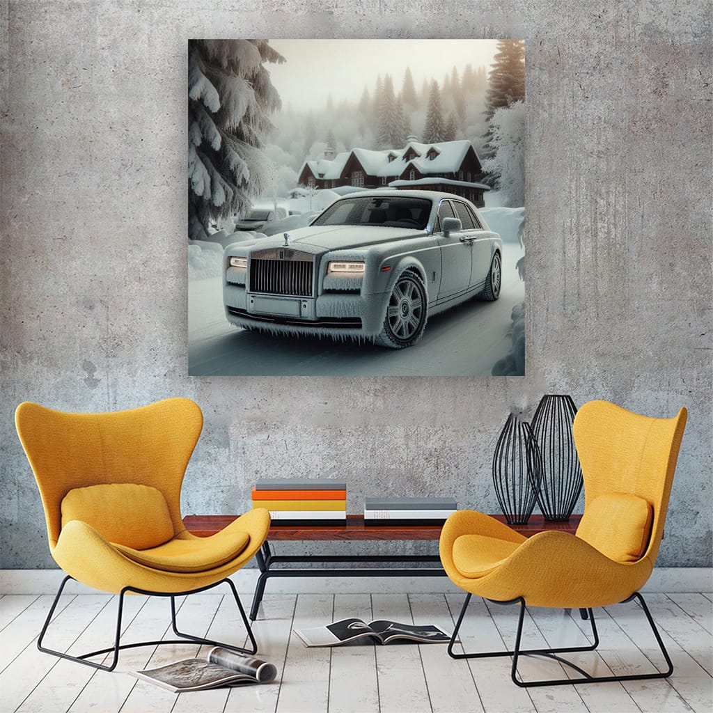 Rollsroyce Phantom Winter Wall Art