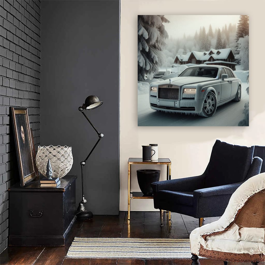 Rollsroyce Phantom Winter Wall Art