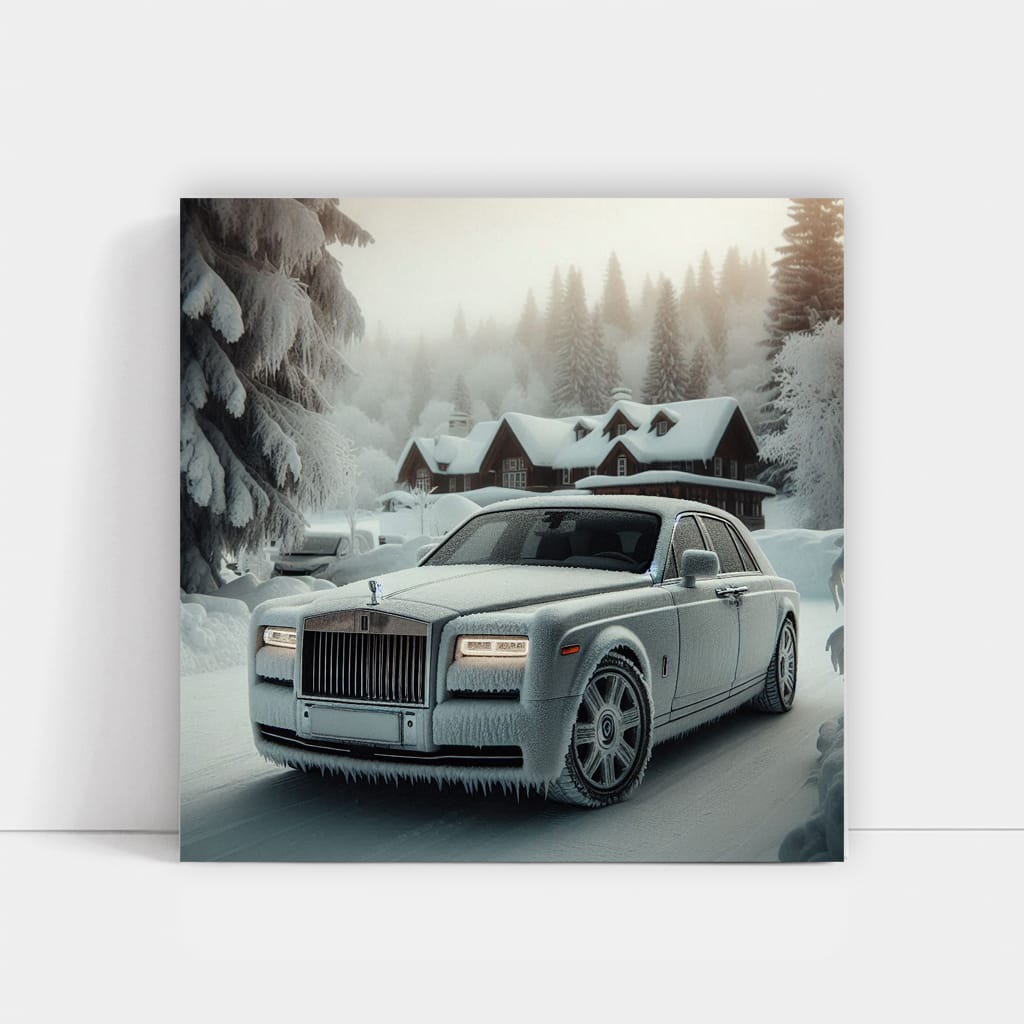 Rollsroyce Phantom Winter Wall Art