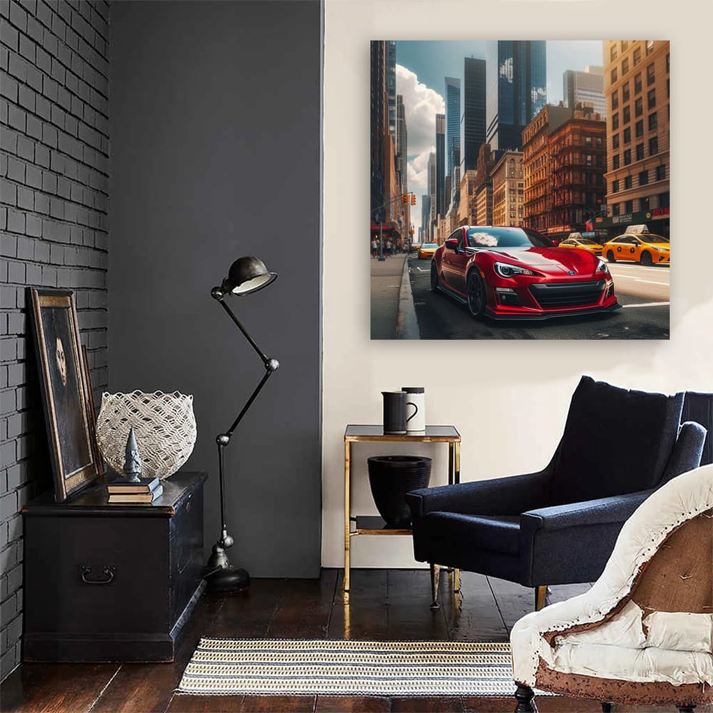 Subaru Brz New York Wall Art