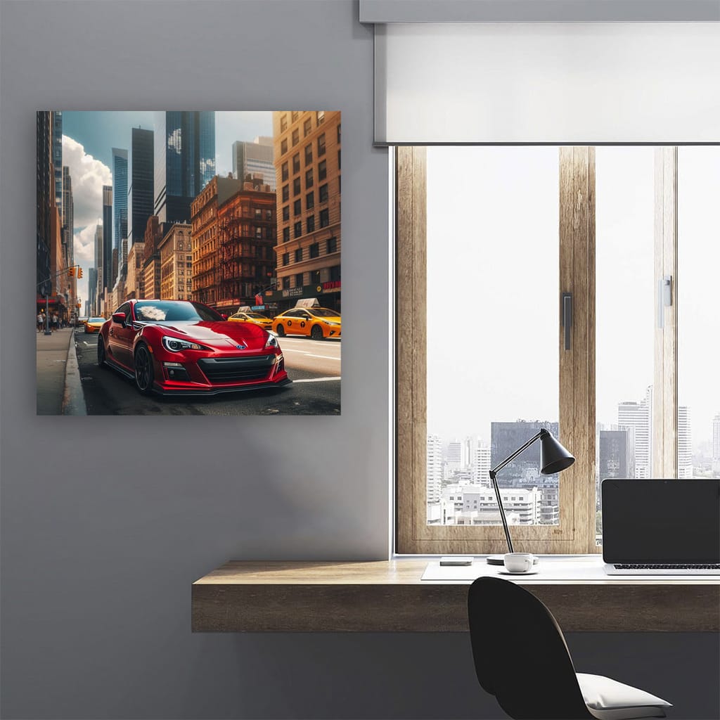 Subaru Brz New York Wall Art