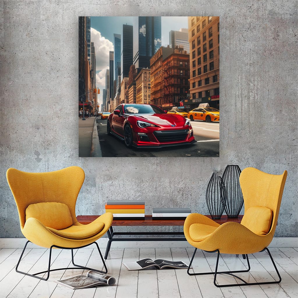 Subaru Brz New York Wall Art