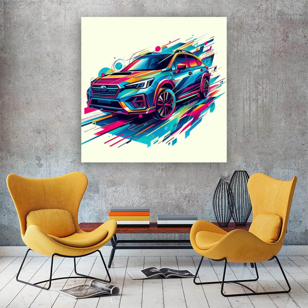 Subaru Crosstrek (xv) Absctract Wall Art