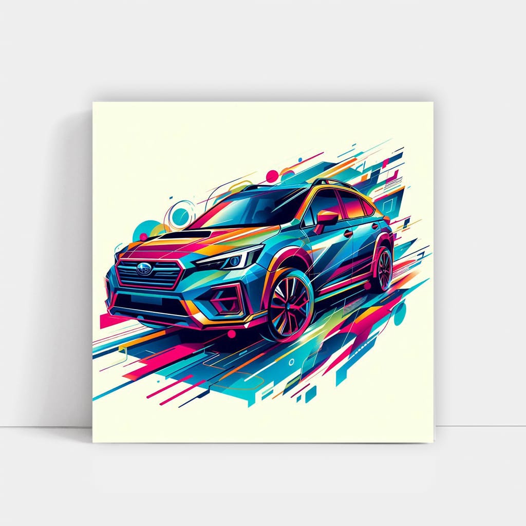 Subaru Crosstrek (xv) Absctract Wall Art