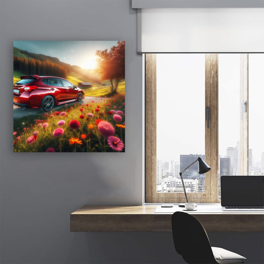 Subaru Impreza Sunny Weath Wall Art