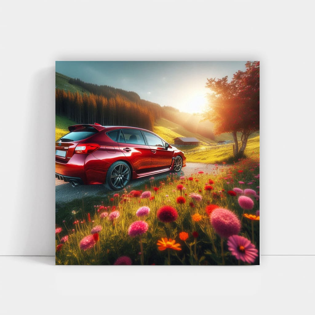 Subaru Impreza Sunny Weath Wall Art