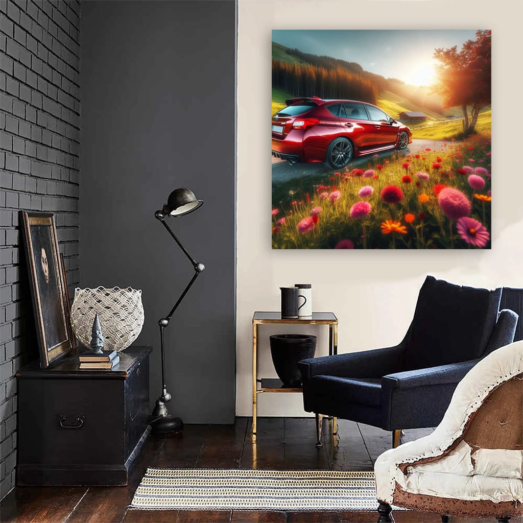 Subaru Impreza Sunny Weath Wall Art