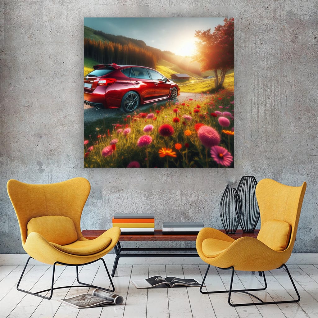 Subaru Impreza Sunny Weath Wall Art