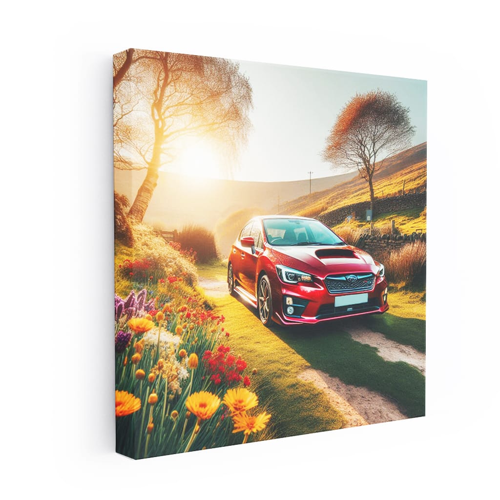 Subaru Impreza Sunny Weather Wall Art