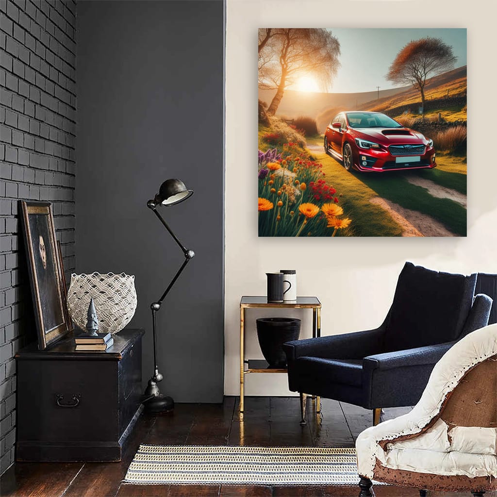 Subaru Impreza Sunny Weather Wall Art