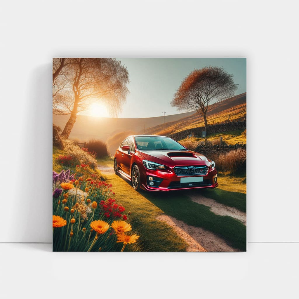 Subaru Impreza Sunny Weather Wall Art