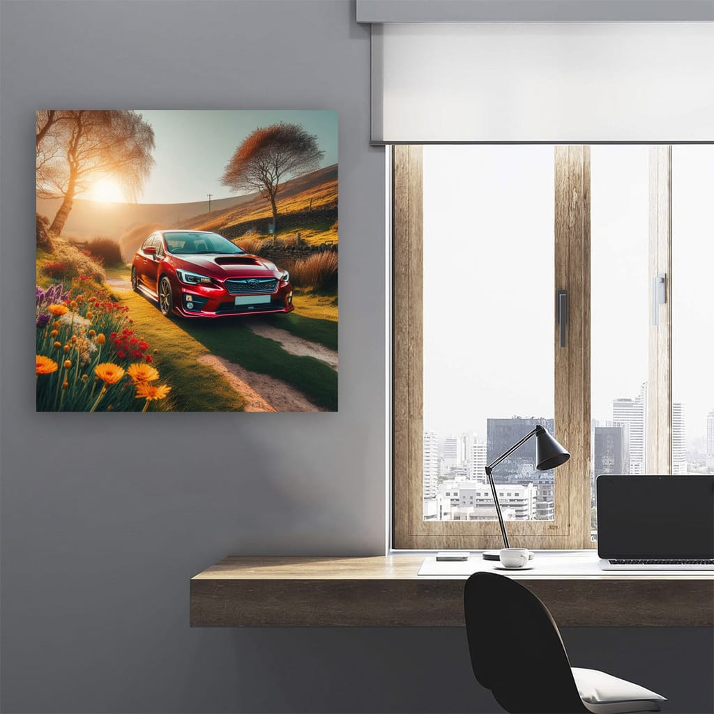 Subaru Impreza Sunny Weather Wall Art