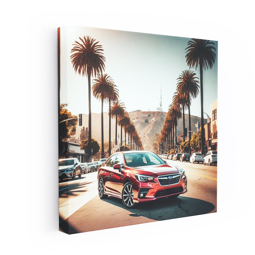 Subaru Legacy Los Angel Wall Art