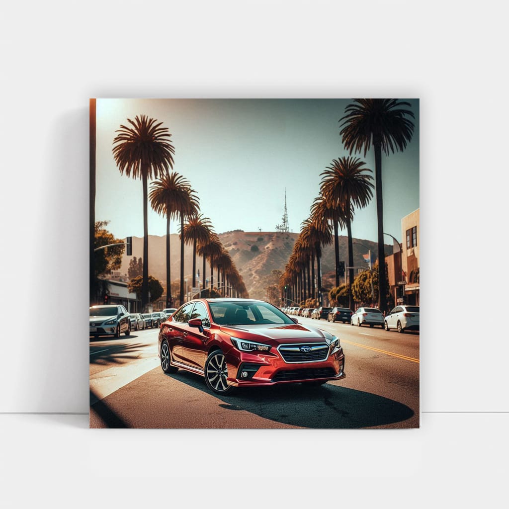 Subaru Legacy Los Angel Wall Art