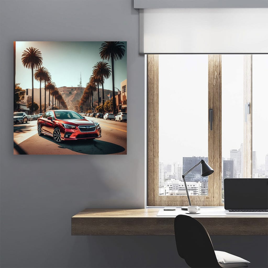 Subaru Legacy Los Angel Wall Art