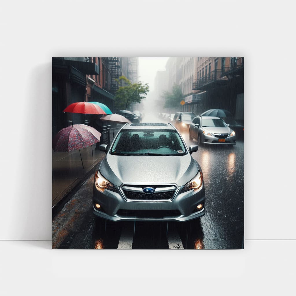 Subaru Legacy Overcast Weath Wall Art