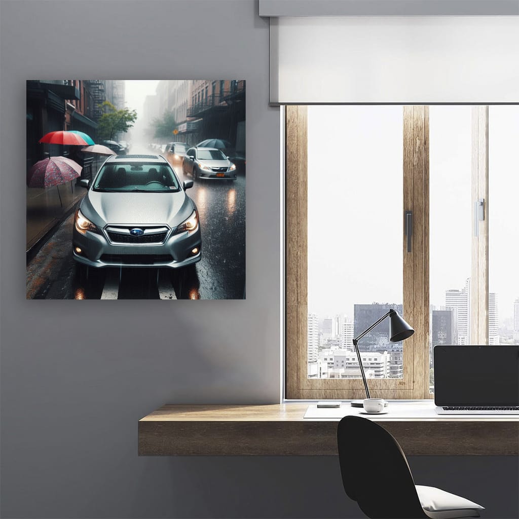 Subaru Legacy Overcast Weath Wall Art