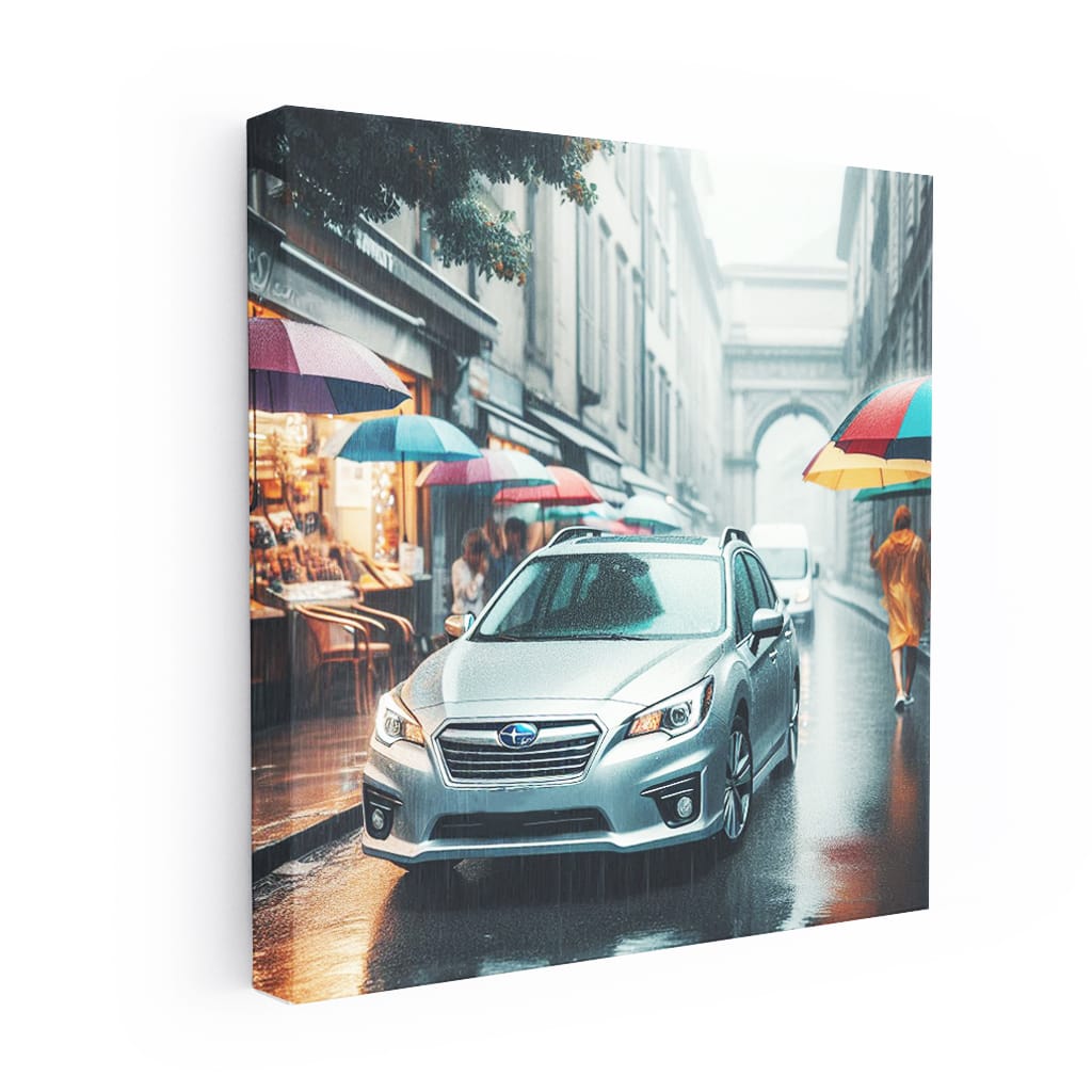 Subaru Legacy Overcast Weather Wall Art