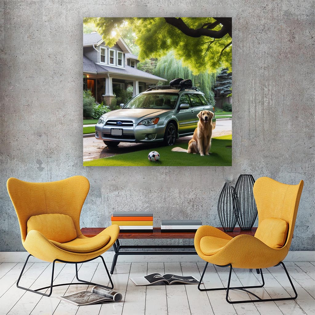 Subaru Legacy Parki Wall Art