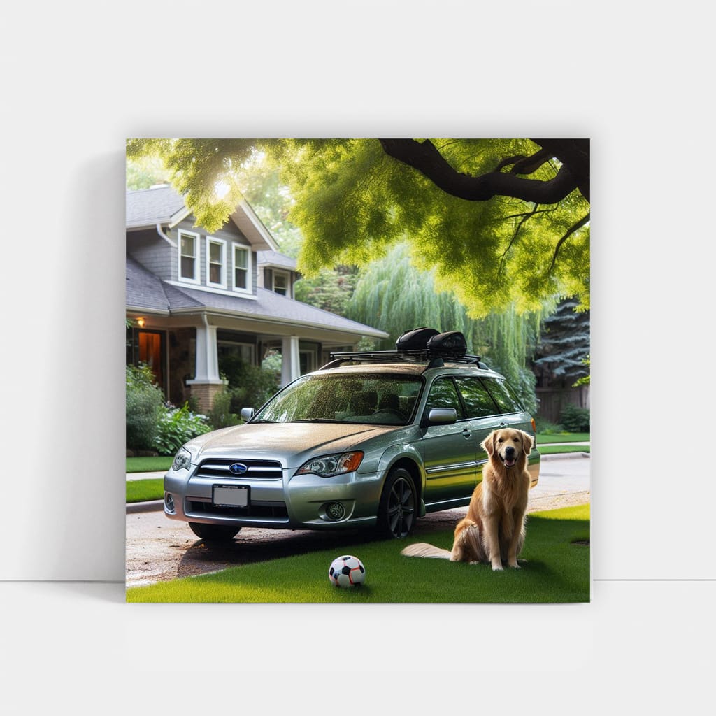Subaru Legacy Parked - Stylish and Reliable Drive