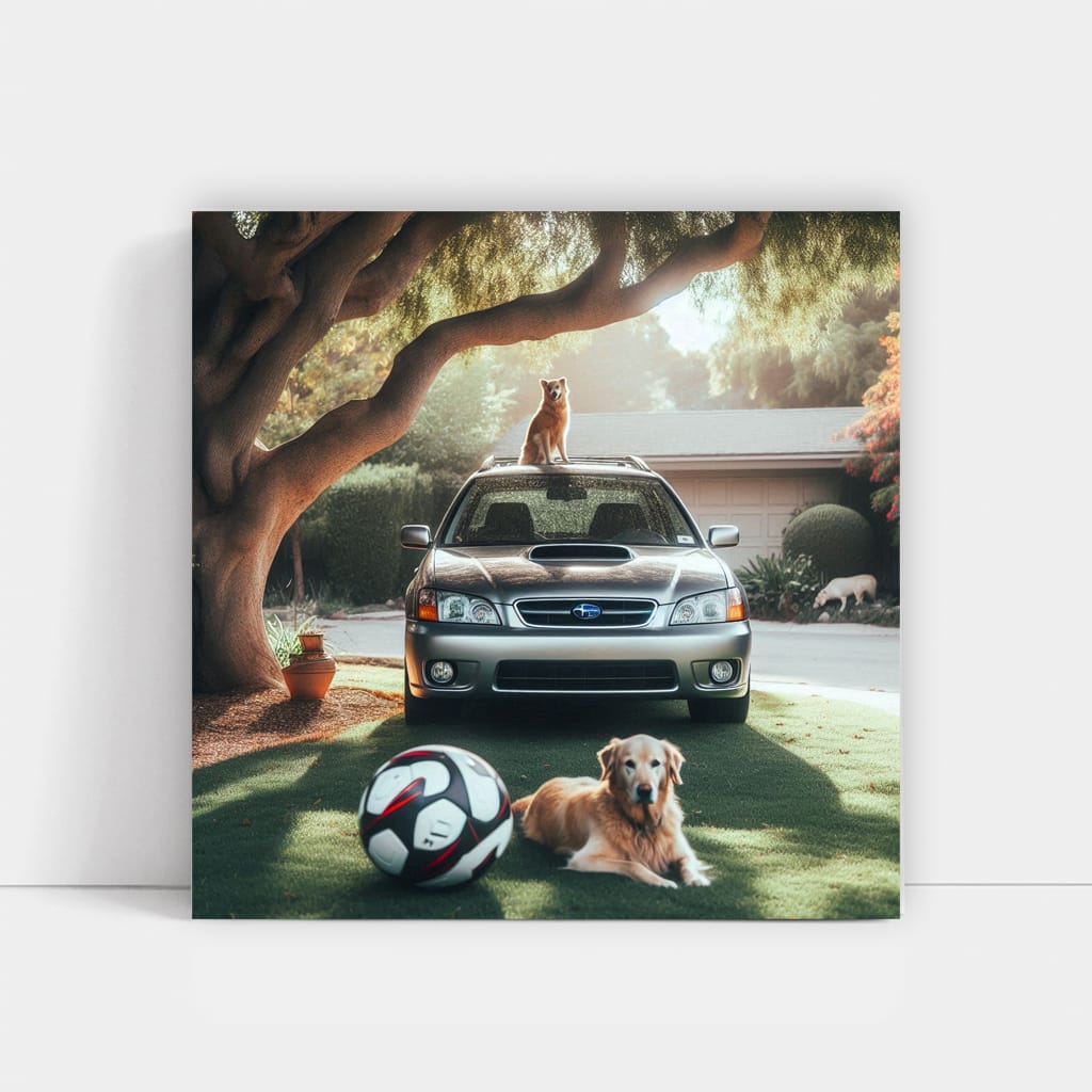 Subaru Legacy Parking Wall Art