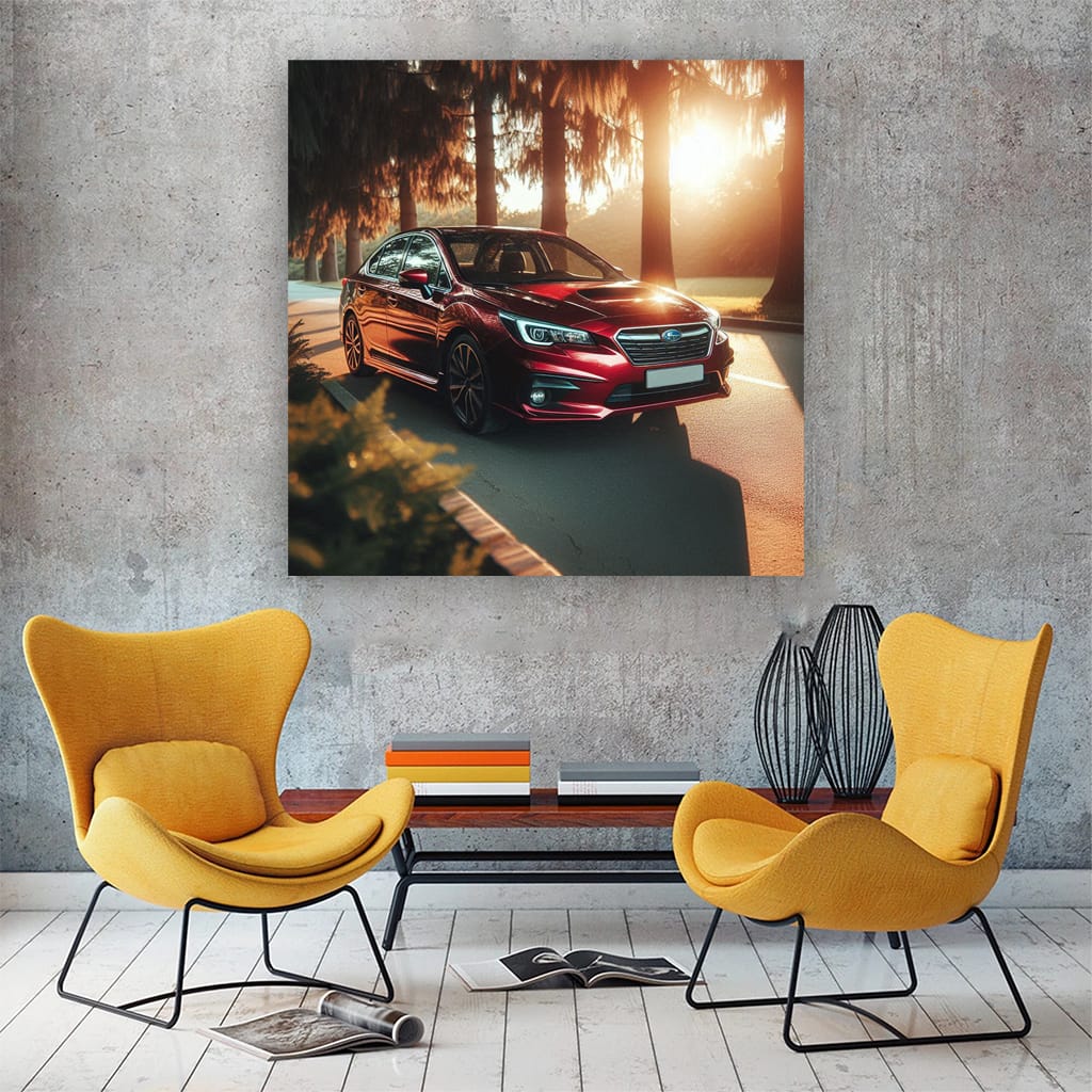 Subaru Legacy in Bright Weather - Reliable and Stylish