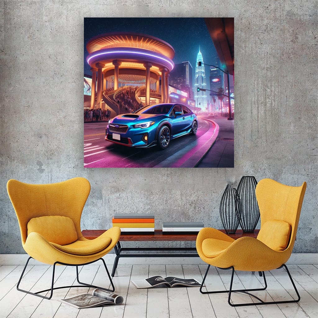 Subaru Levorg Los Angel Wall Art