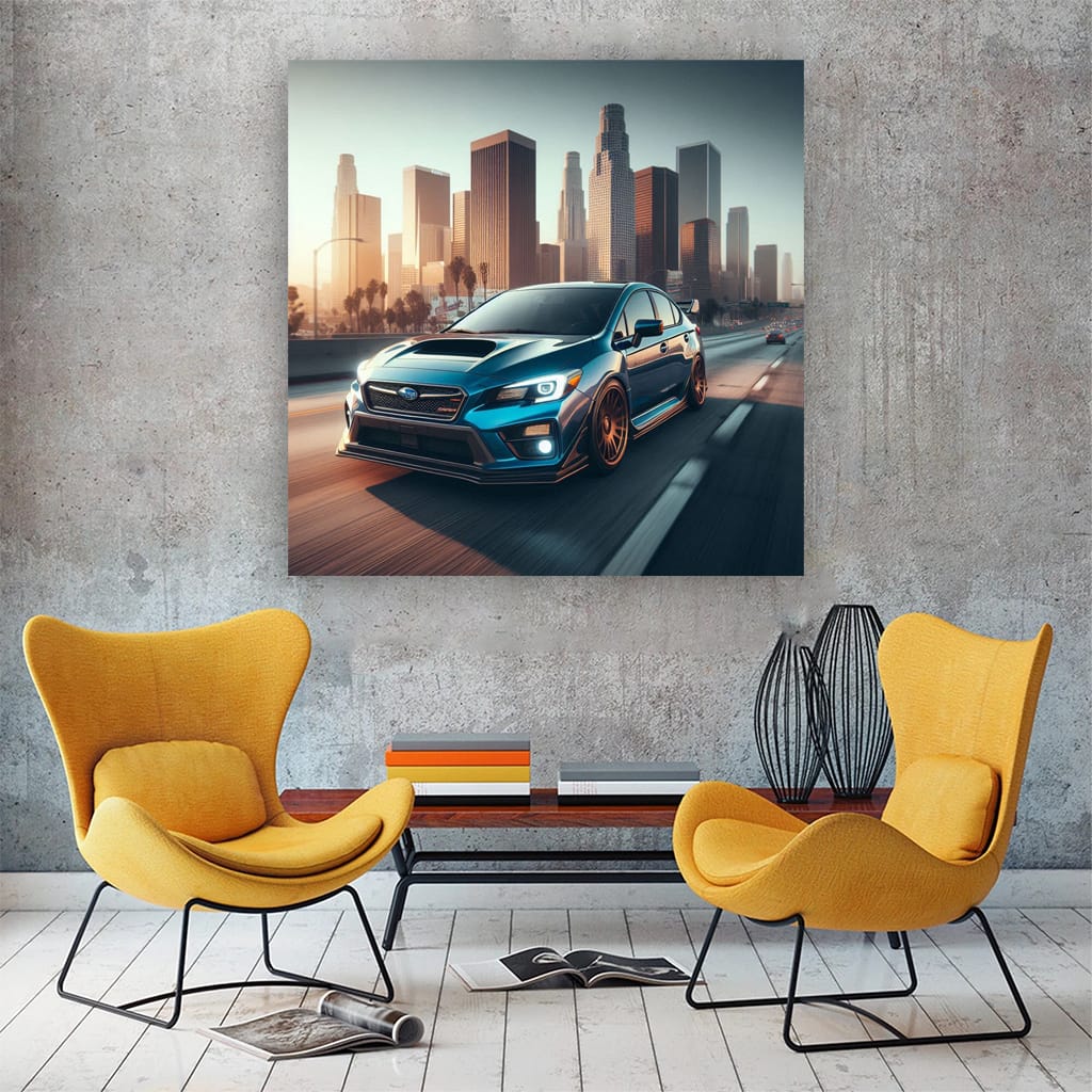 Subaru Levorg Los Angeles Wall Art