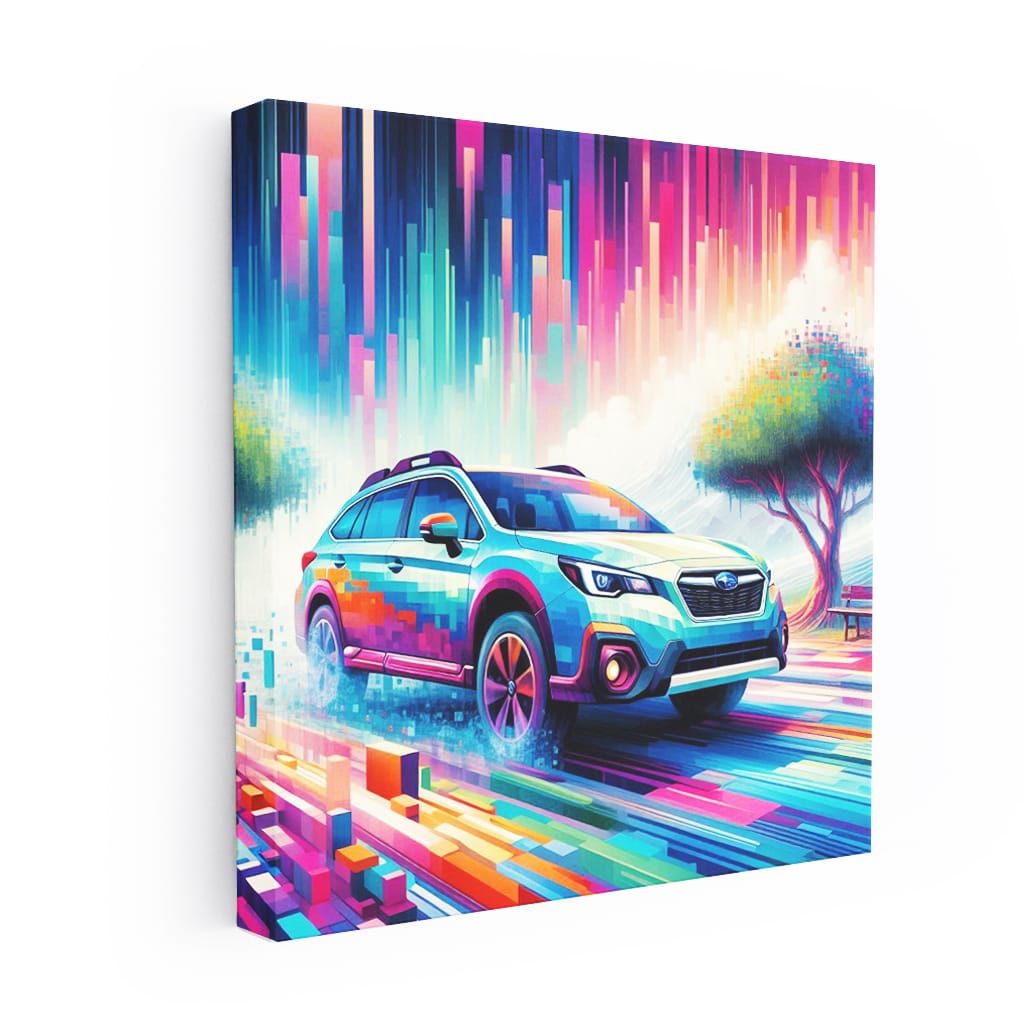 Subaru Outback Absctra Wall Art