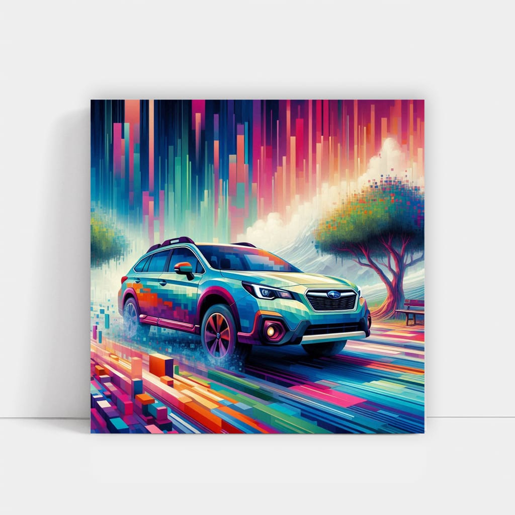 Subaru Outback Absctra Wall Art