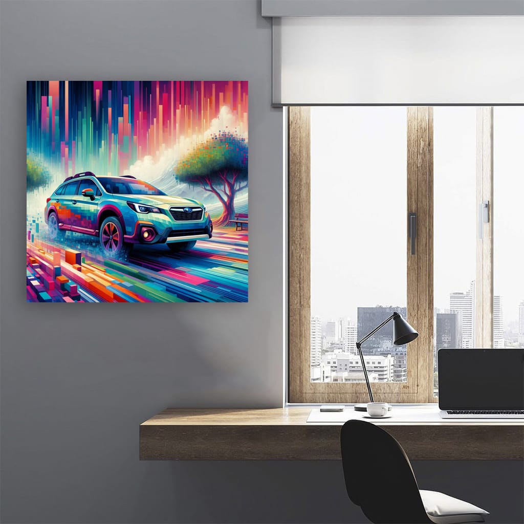 Subaru Outback Absctra Wall Art