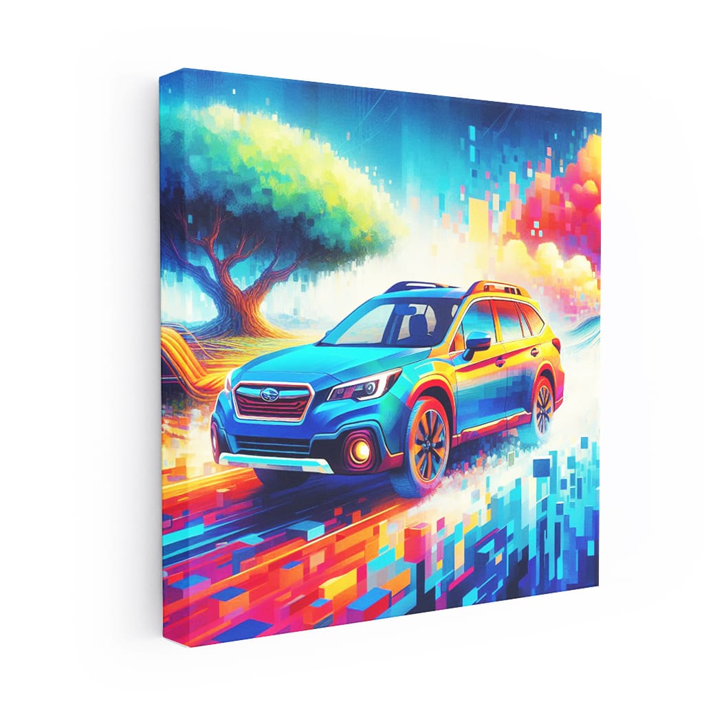 Subaru Outback Absctract Wall Art