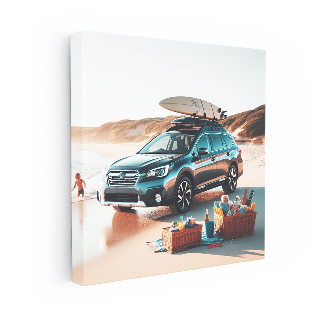 Subaru Outback On Bea Wall Art