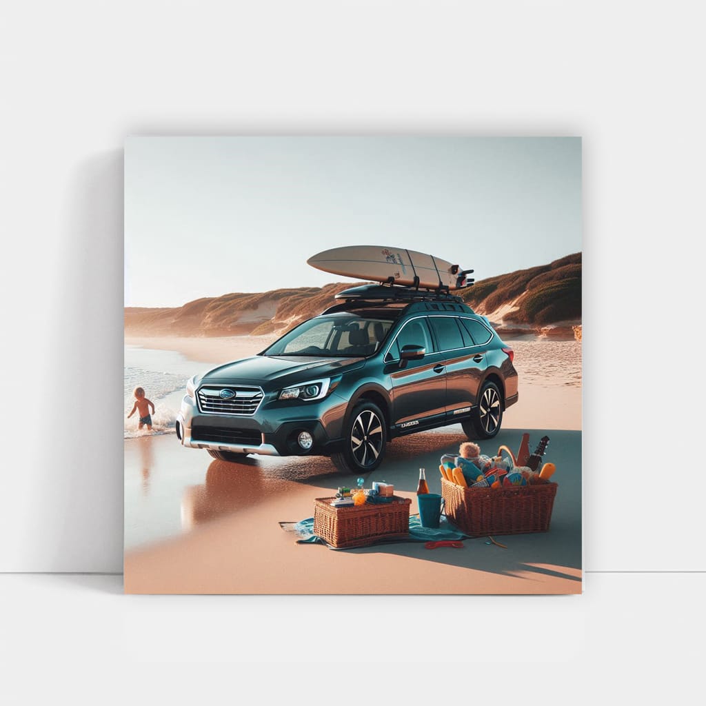 Subaru Outback On Bea Wall Art