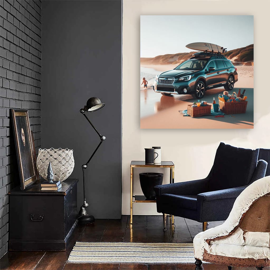 Subaru Outback On Bea Wall Art