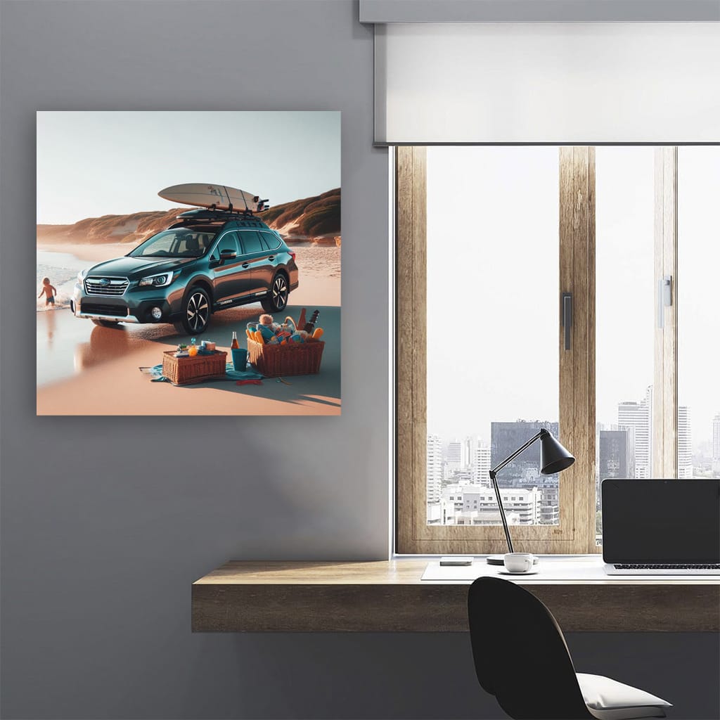 Subaru Outback On Bea Wall Art